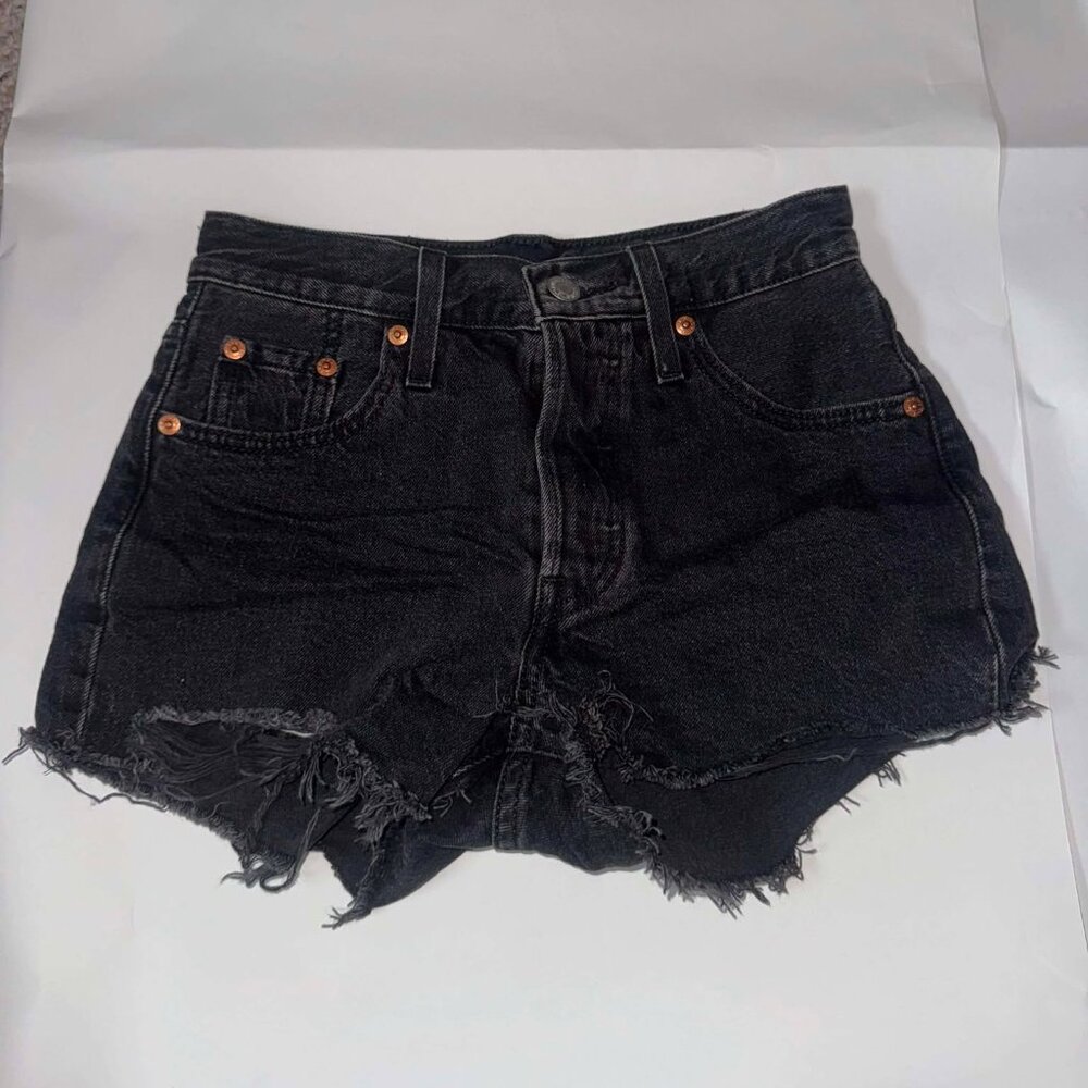 Levi's Black Jean Shorts 501